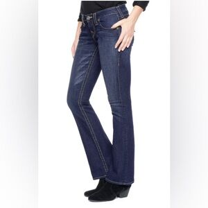 NWT True Religion Becky Petite Boot Cut Jeans Size 27 (US 4) Horseshoe Pockets
